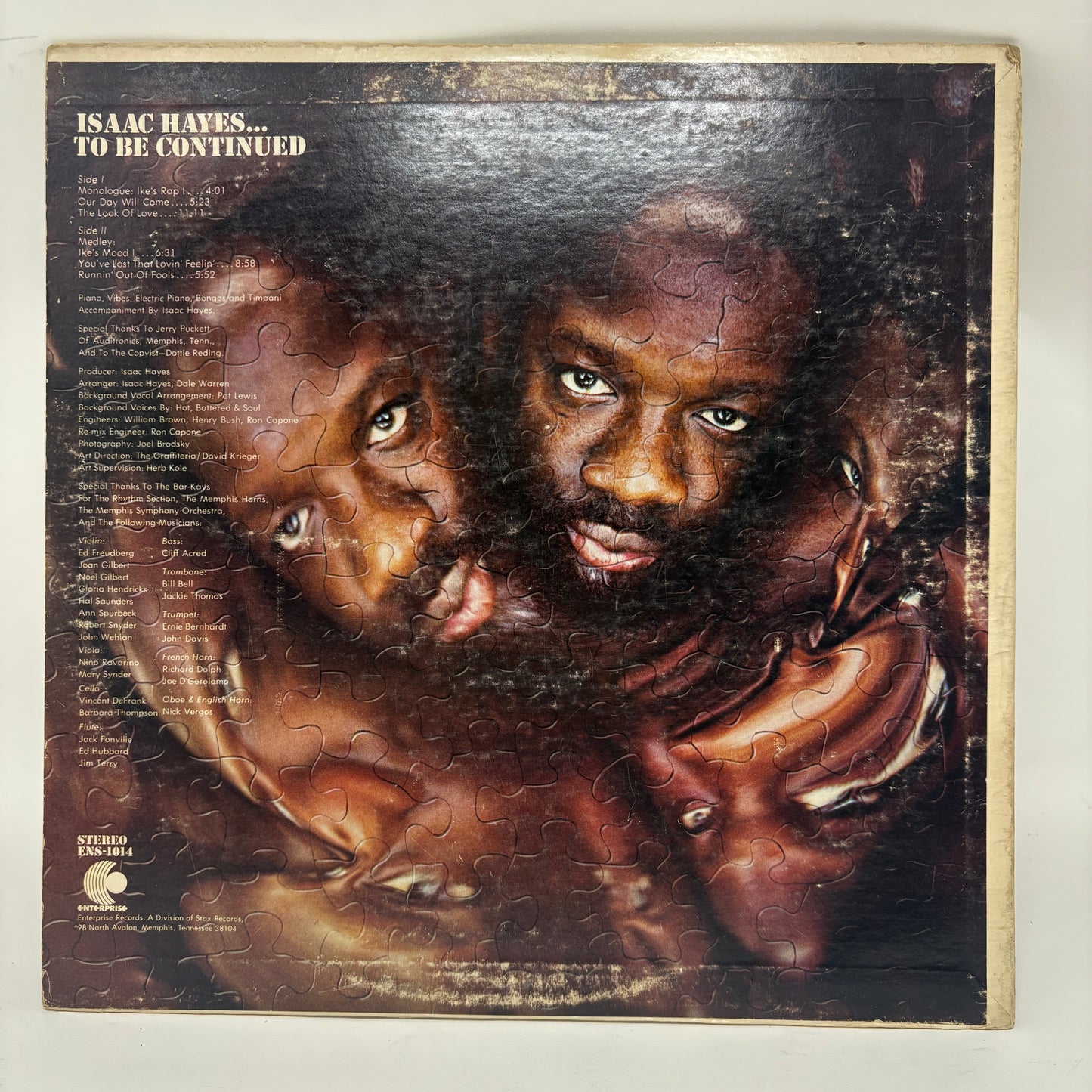 Isaac Hayes : ...To Be Continued (LP,Album,Stereo)
