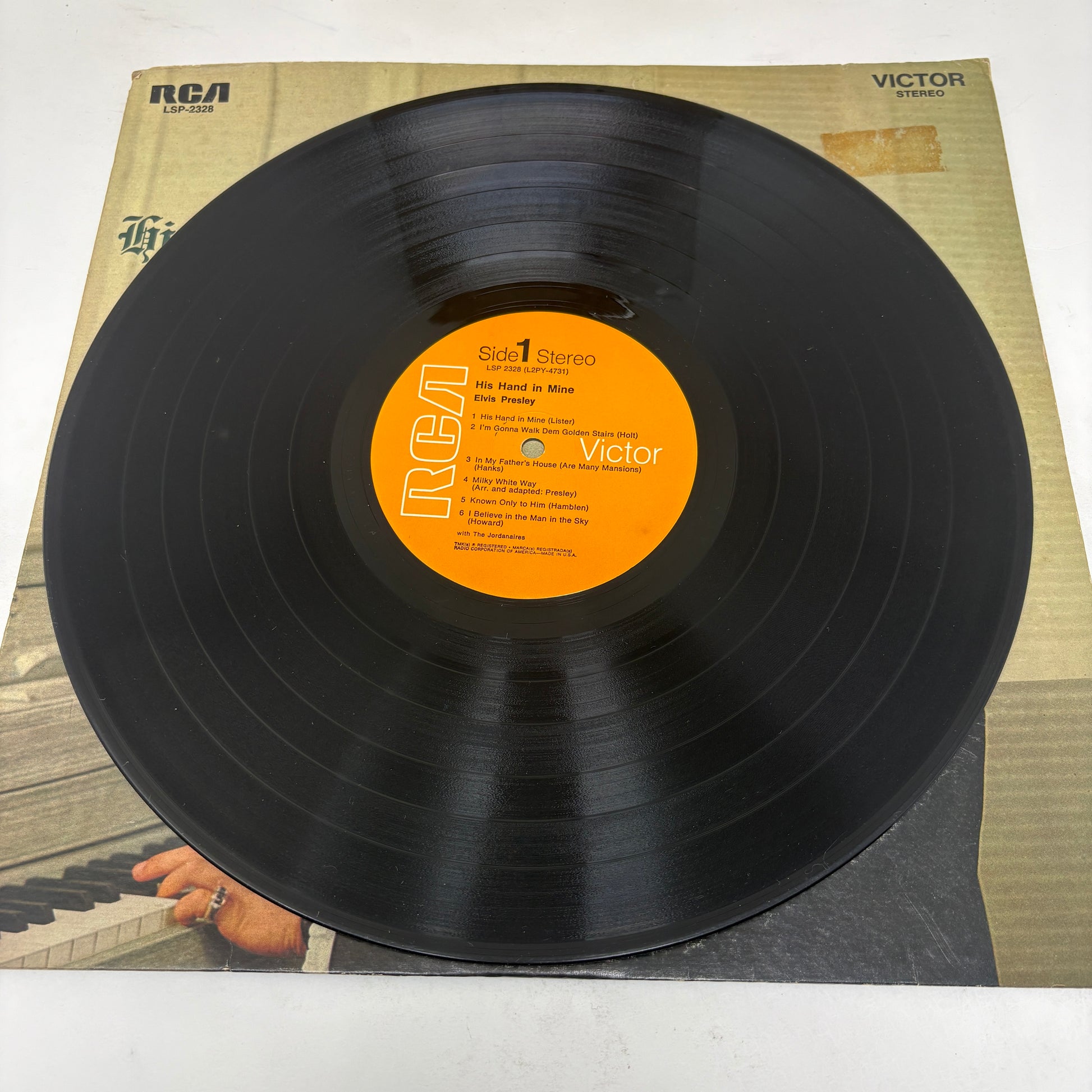 Elvis Presley : His Hand In Mine (LP,Album,Reissue,Stereo)