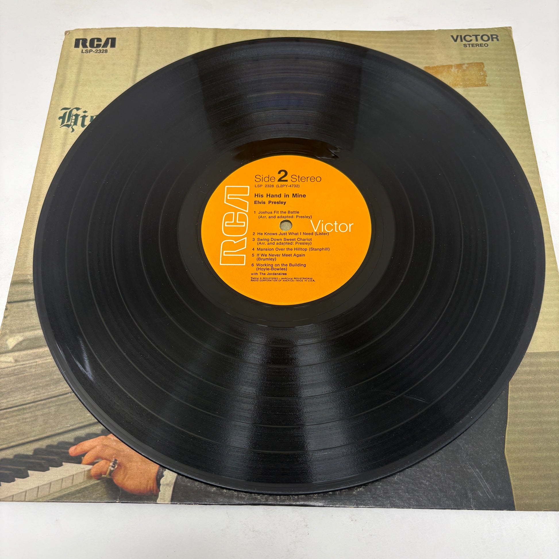 Elvis Presley : His Hand In Mine (LP,Album,Reissue,Stereo)
