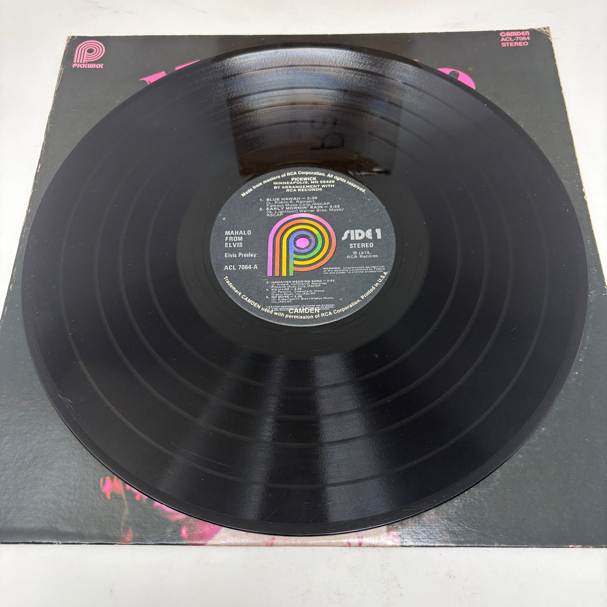 Elvis Presley : Mahalo From Elvis (LP,Compilation,Stereo)