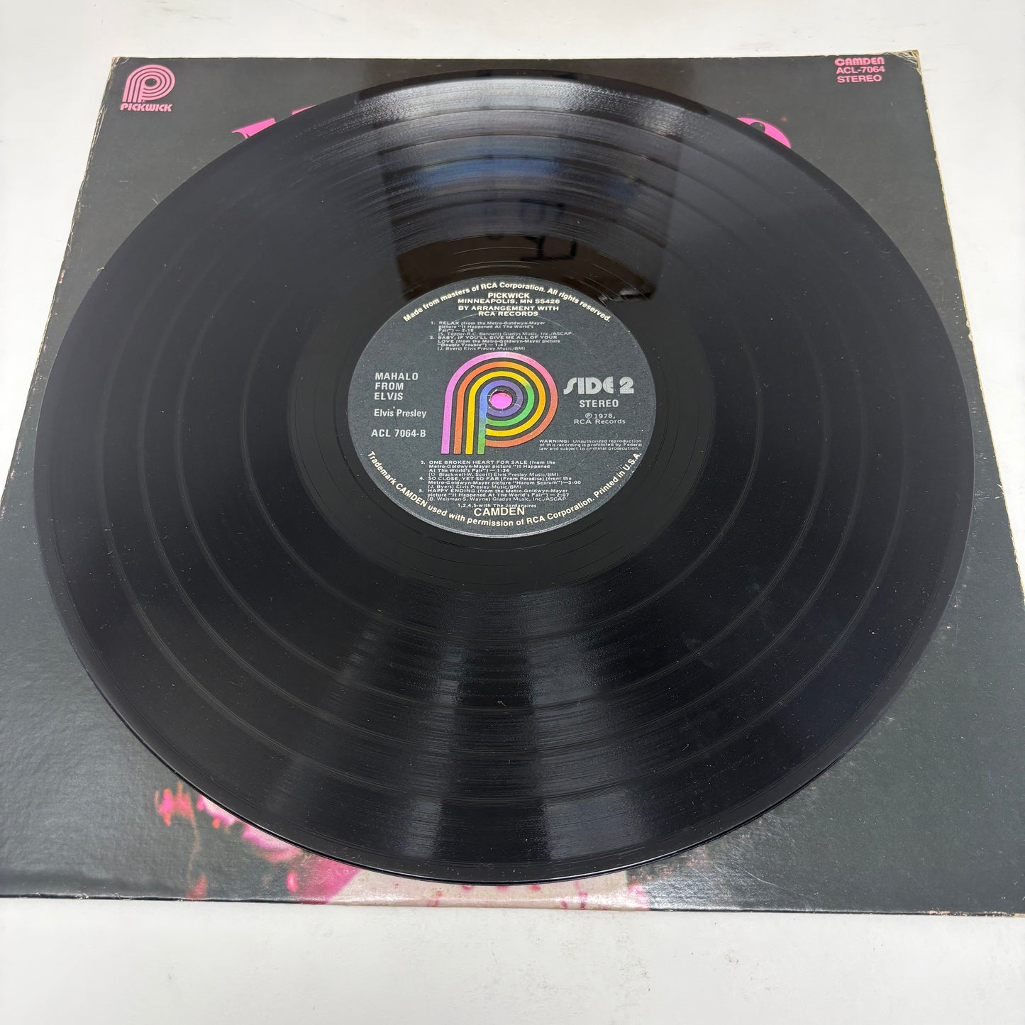 Elvis Presley : Mahalo From Elvis (LP,Compilation,Stereo)