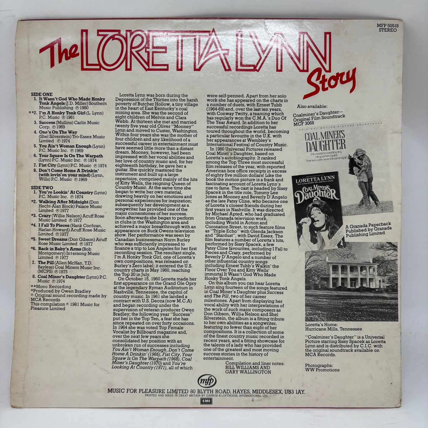 Loretta Lynn : The Loretta Lynn Story (LP,Compilation)