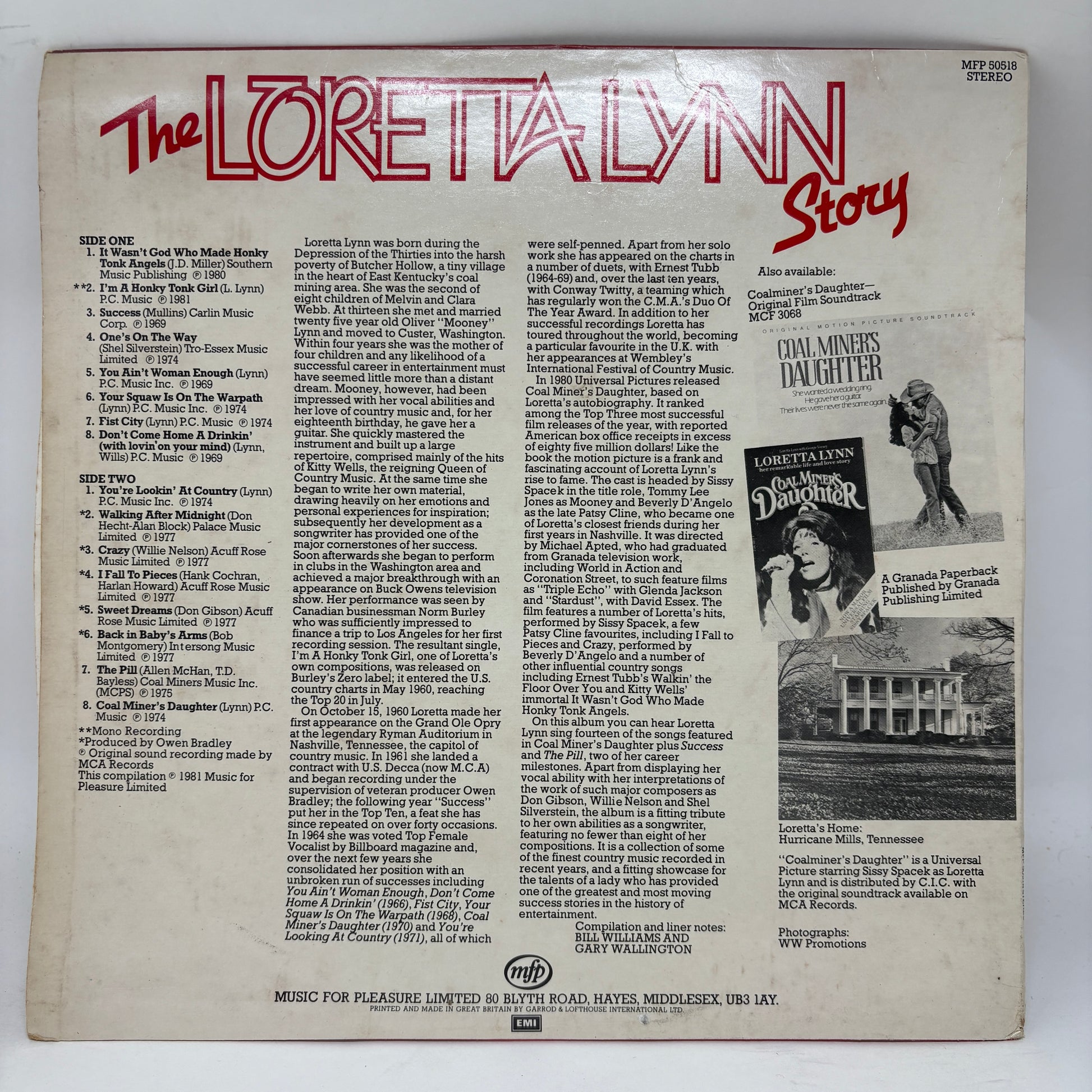 Loretta Lynn : The Loretta Lynn Story (LP,Compilation)