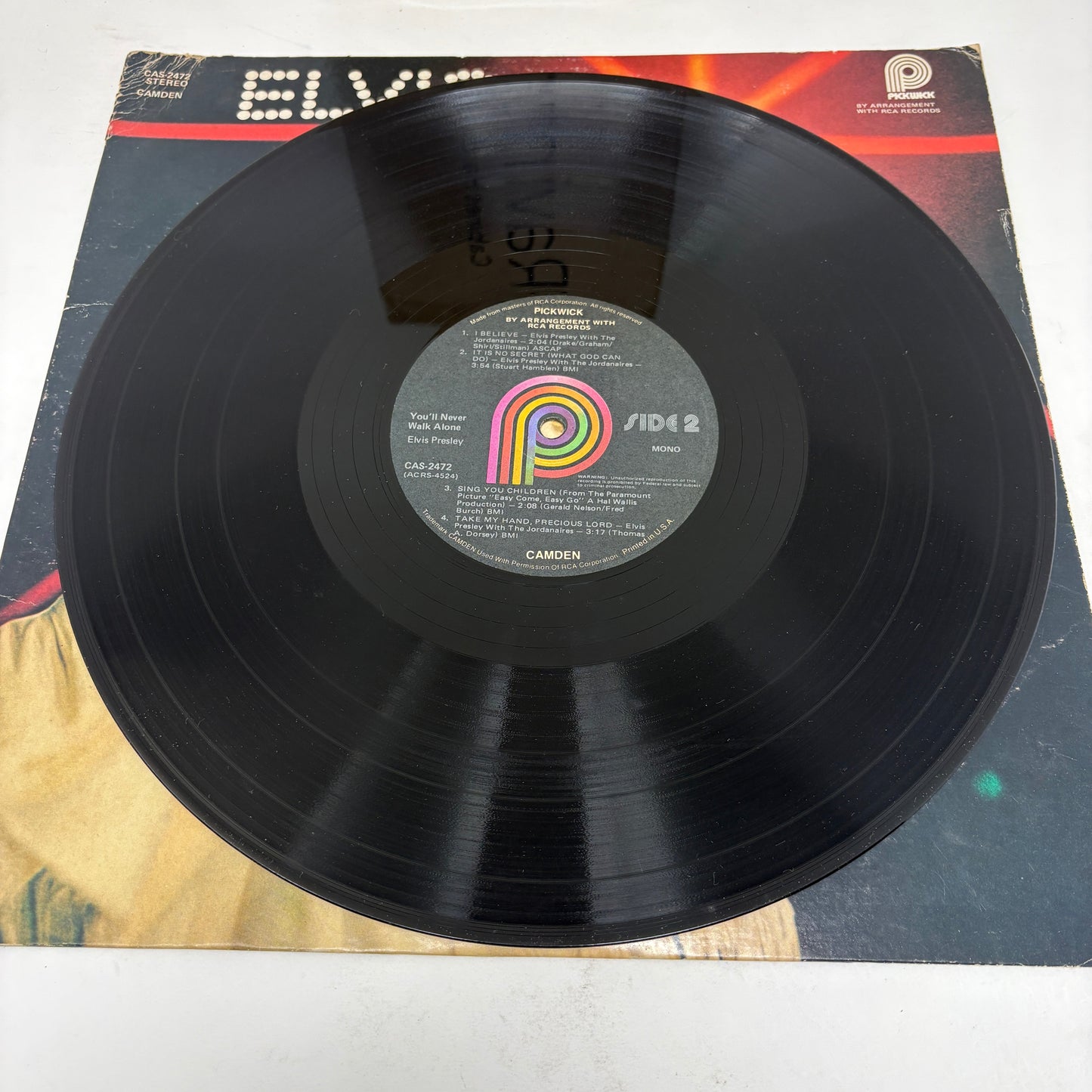 Elvis Presley : You'll Never Walk Alone (LP,Album,Compilation,Reissue,Mono)