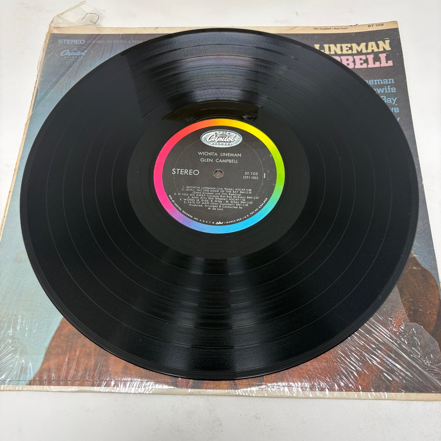 Glen Campbell : Wichita Lineman (LP,Album,Stereo)