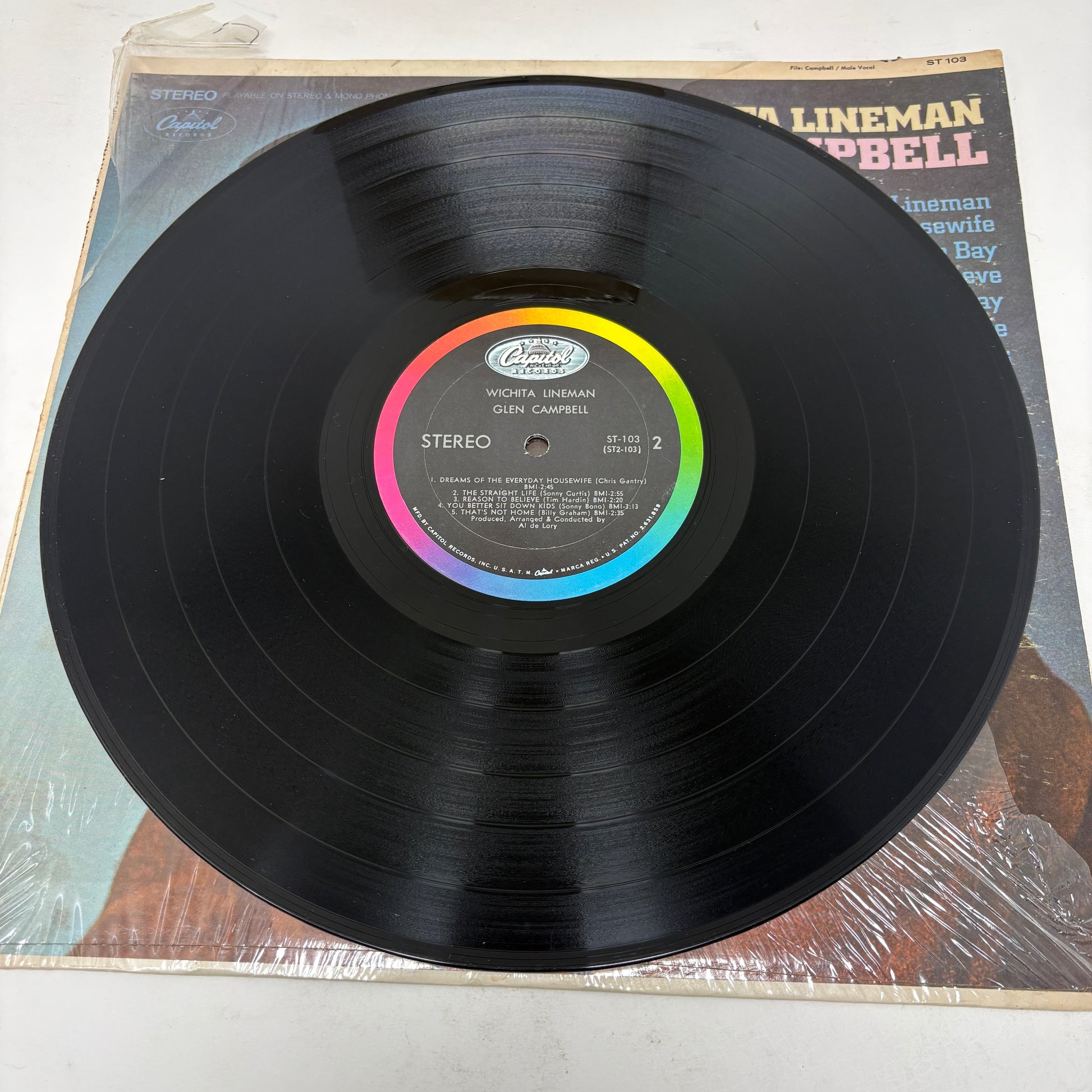 Glen Campbell : Wichita Lineman (LP,Album,Stereo)