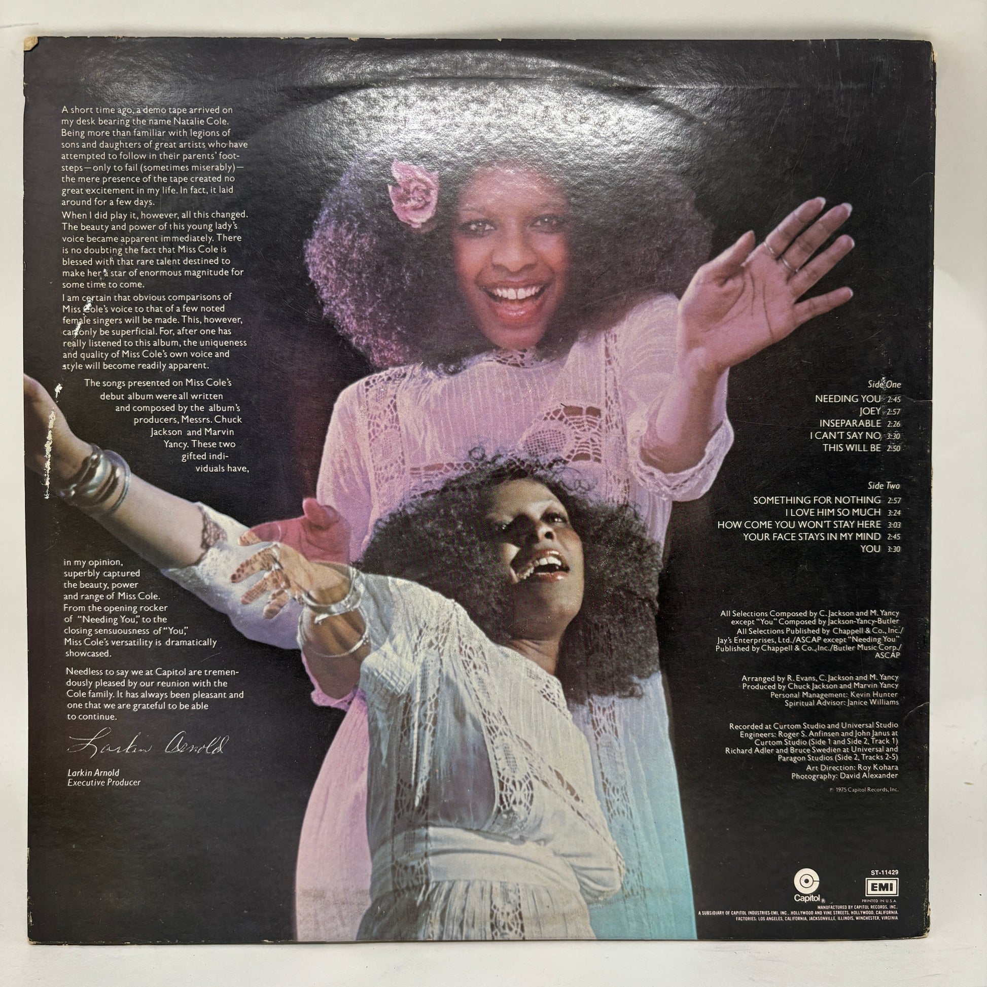 Natalie Cole : Inseparable (LP,Album,Stereo)