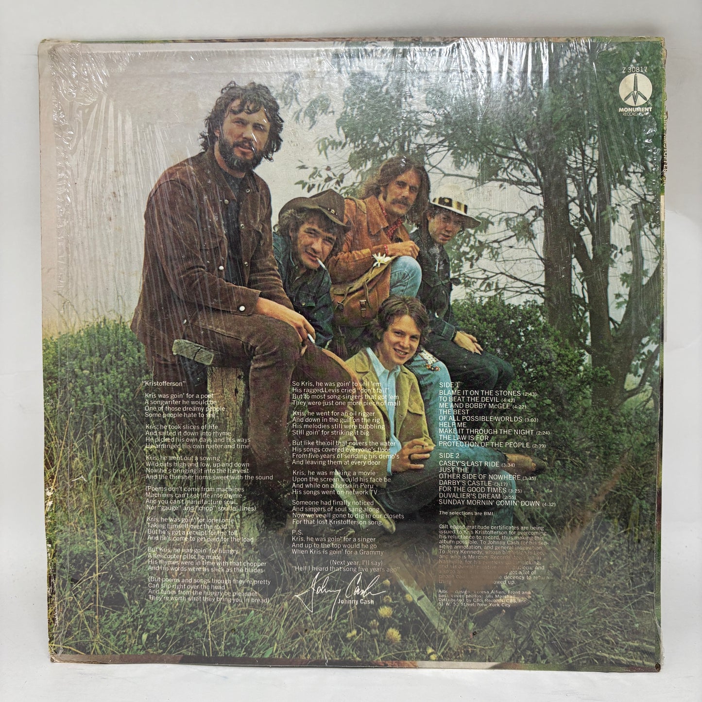 Kris Kristofferson : Me And Bobby McGee (LP,Album,Reissue)