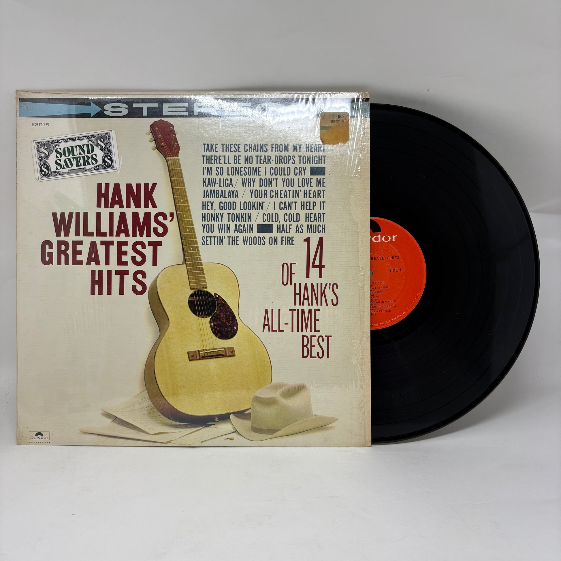 Hank Williams : Greatest Hits (LP,Compilation,Reissue,Stereo)