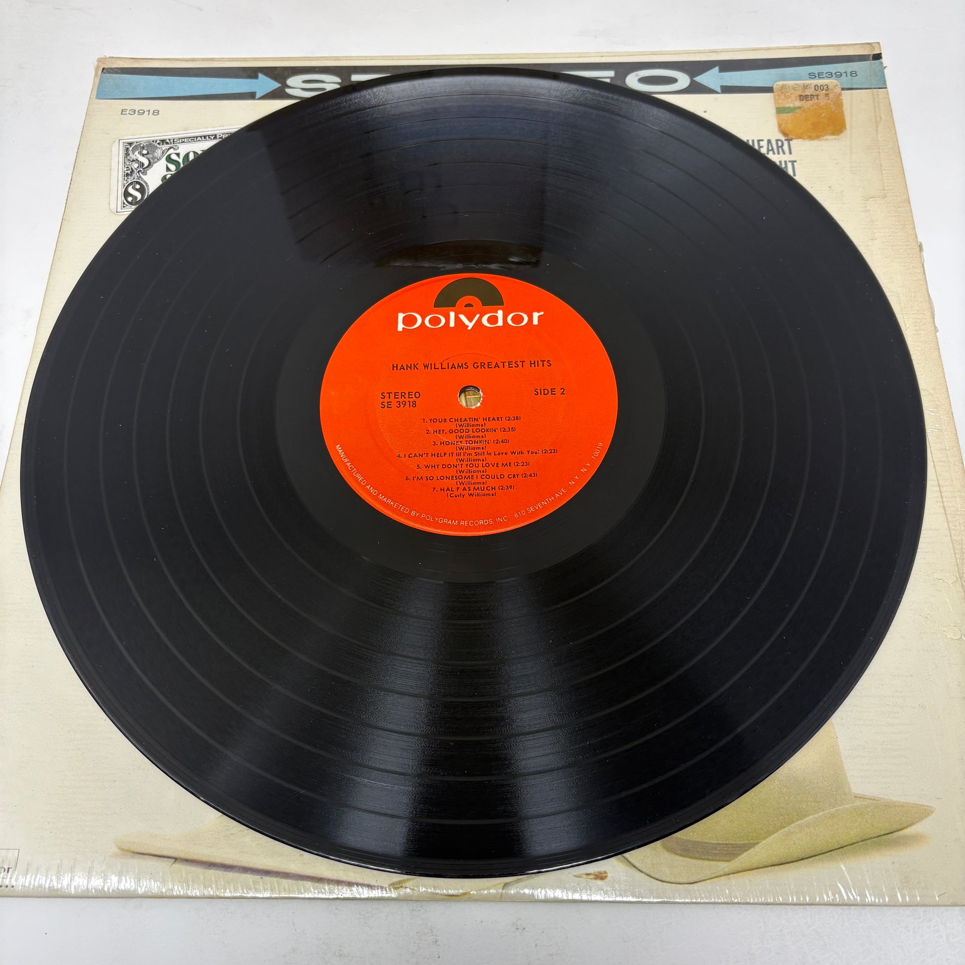 Hank Williams : Greatest Hits (LP,Compilation,Reissue,Stereo)