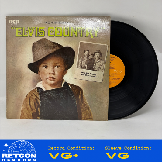 Elvis Presley : Elvis Country (I'm 10,000 Years Old) (LP,Album,Stereo)