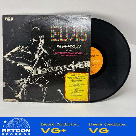 Elvis Presley : Elvis In Person At The International Hotel (LP,Repress)