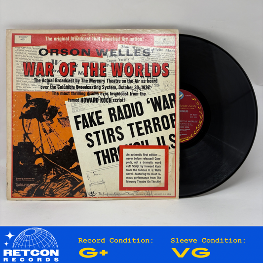 Orson Welles : War Of The Worlds (LP,Remastered)