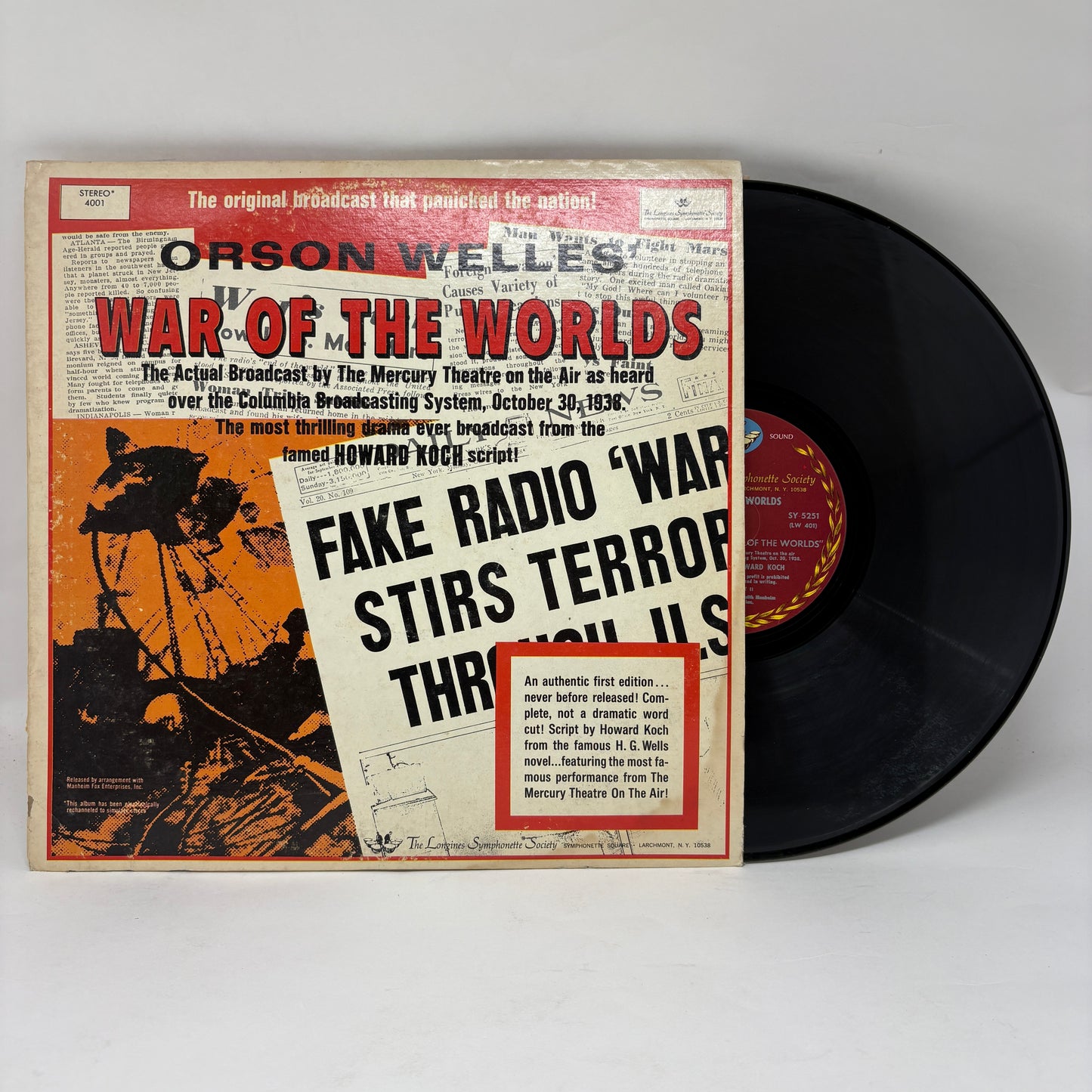 Orson Welles : War Of The Worlds (LP,Remastered)