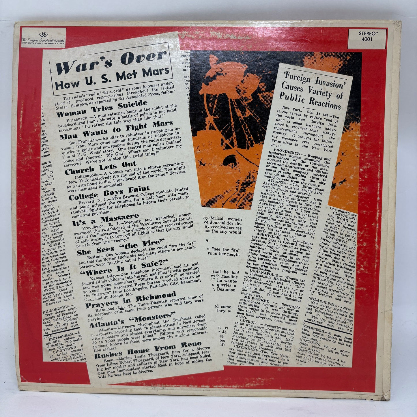 Orson Welles : War Of The Worlds (LP,Remastered)