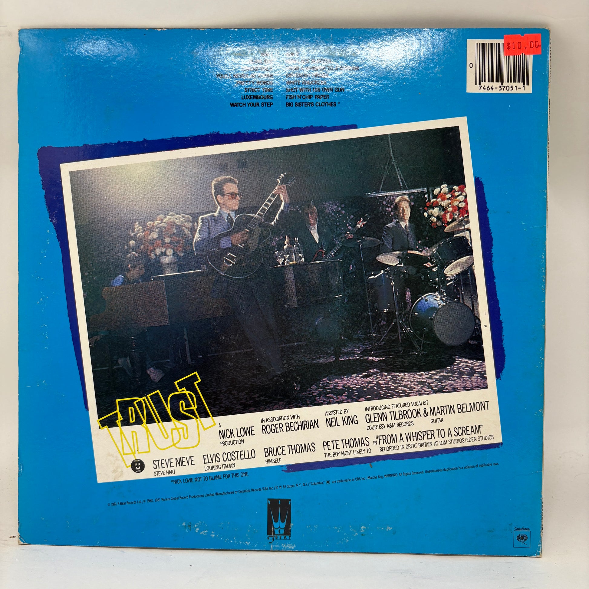 Elvis Costello & The Attractions : Trust (LP,Album)