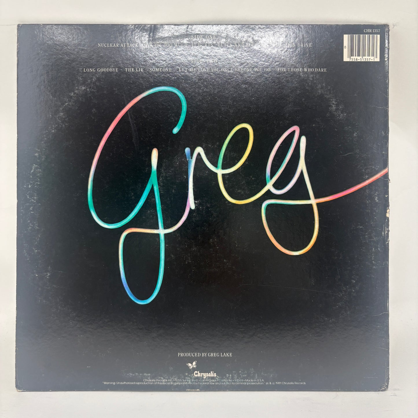 Greg Lake : Greg Lake (LP,Album)