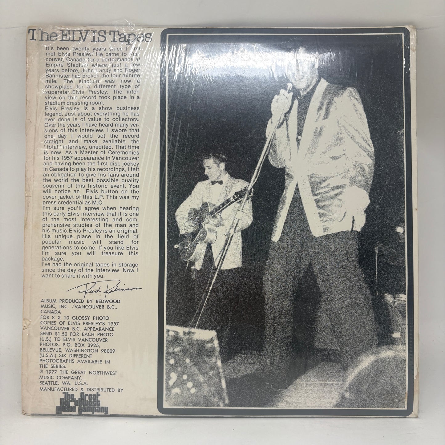 Elvis Presley : The ELVIS Tapes (LP,Club Edition,Partially Mixed)