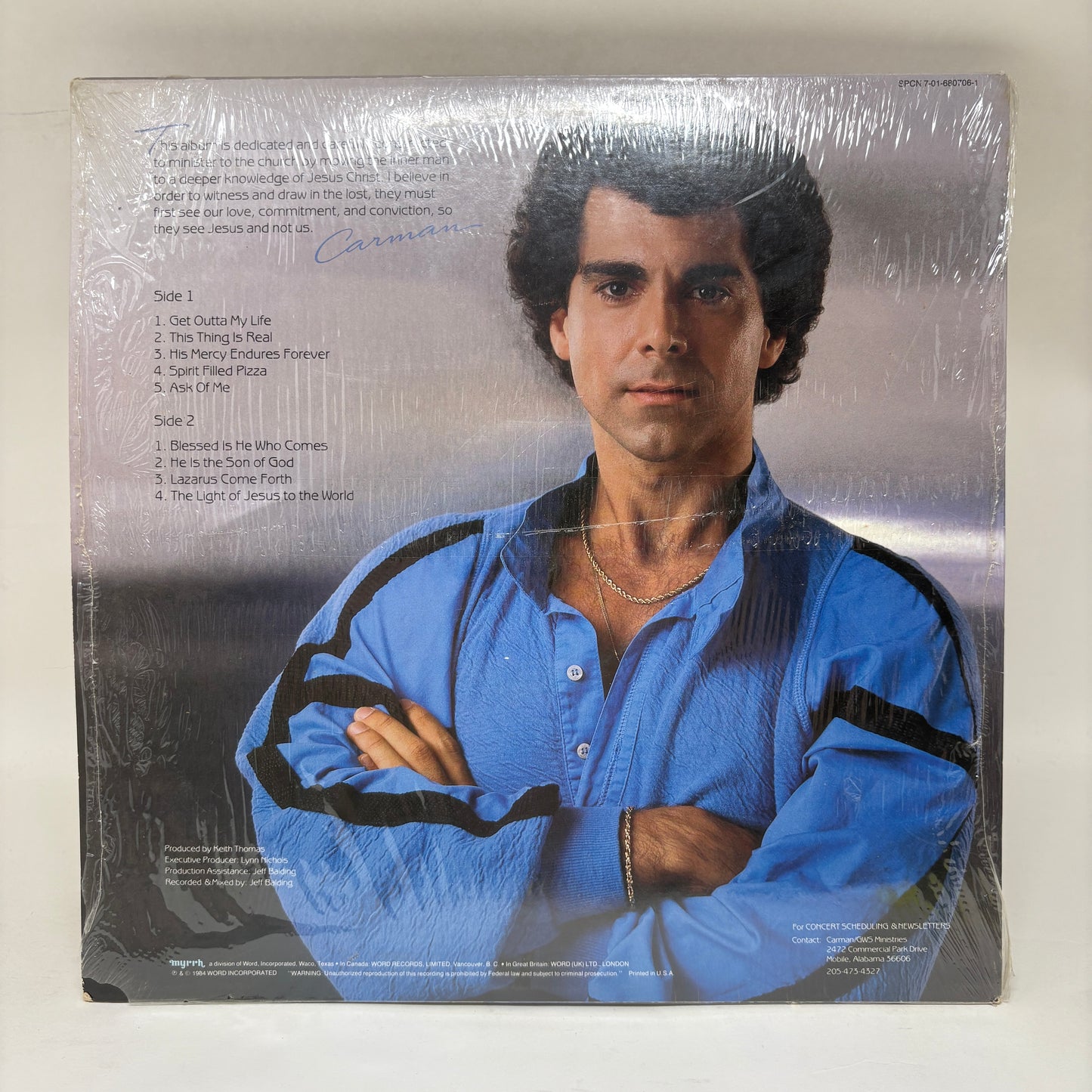 Carman : Comin' On Strong (LP,Club Edition)