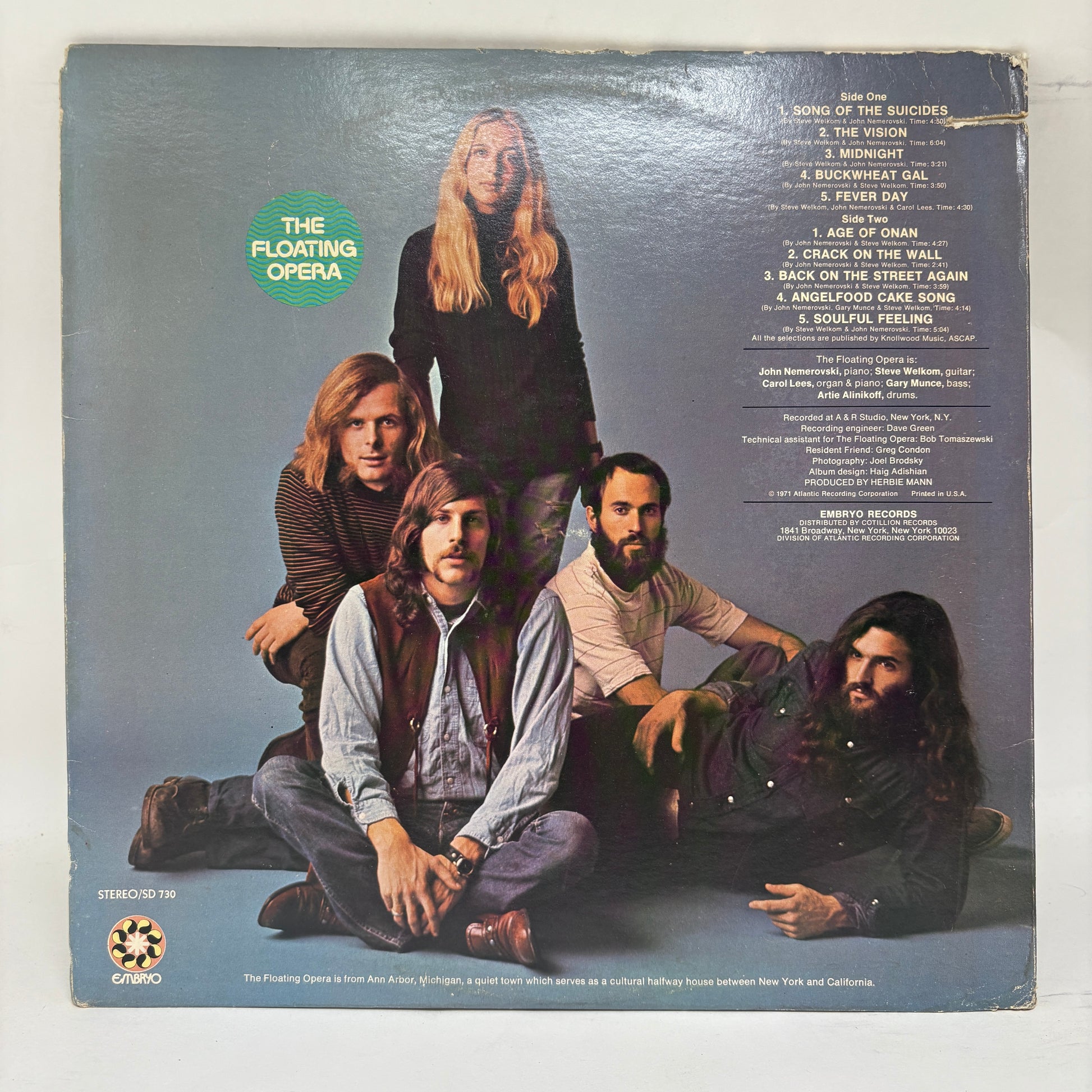 The Floating Opera : The Floating Opera (LP,Album)