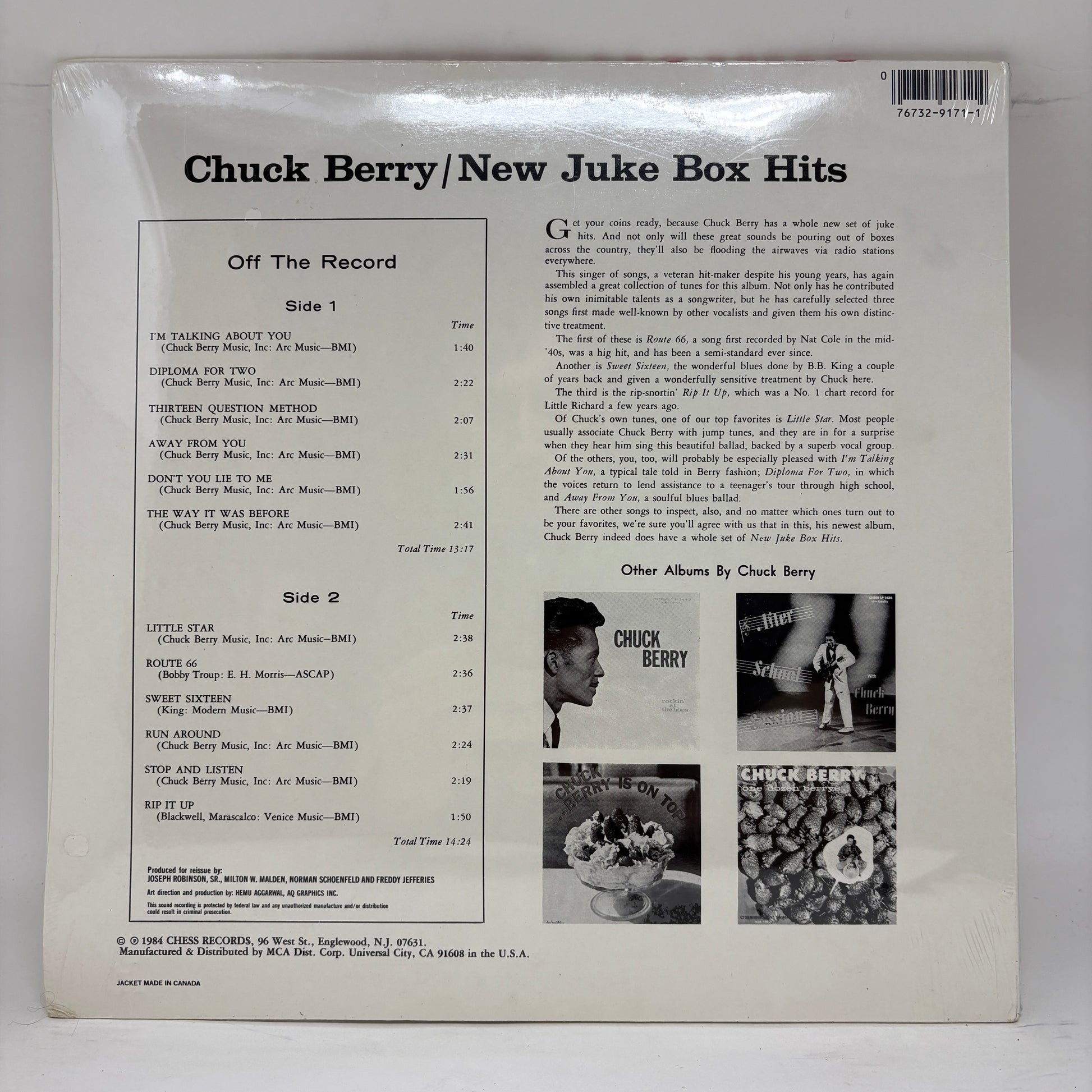 Chuck Berry : New Juke Box Hits (LP,Album,Reissue,Stereo)