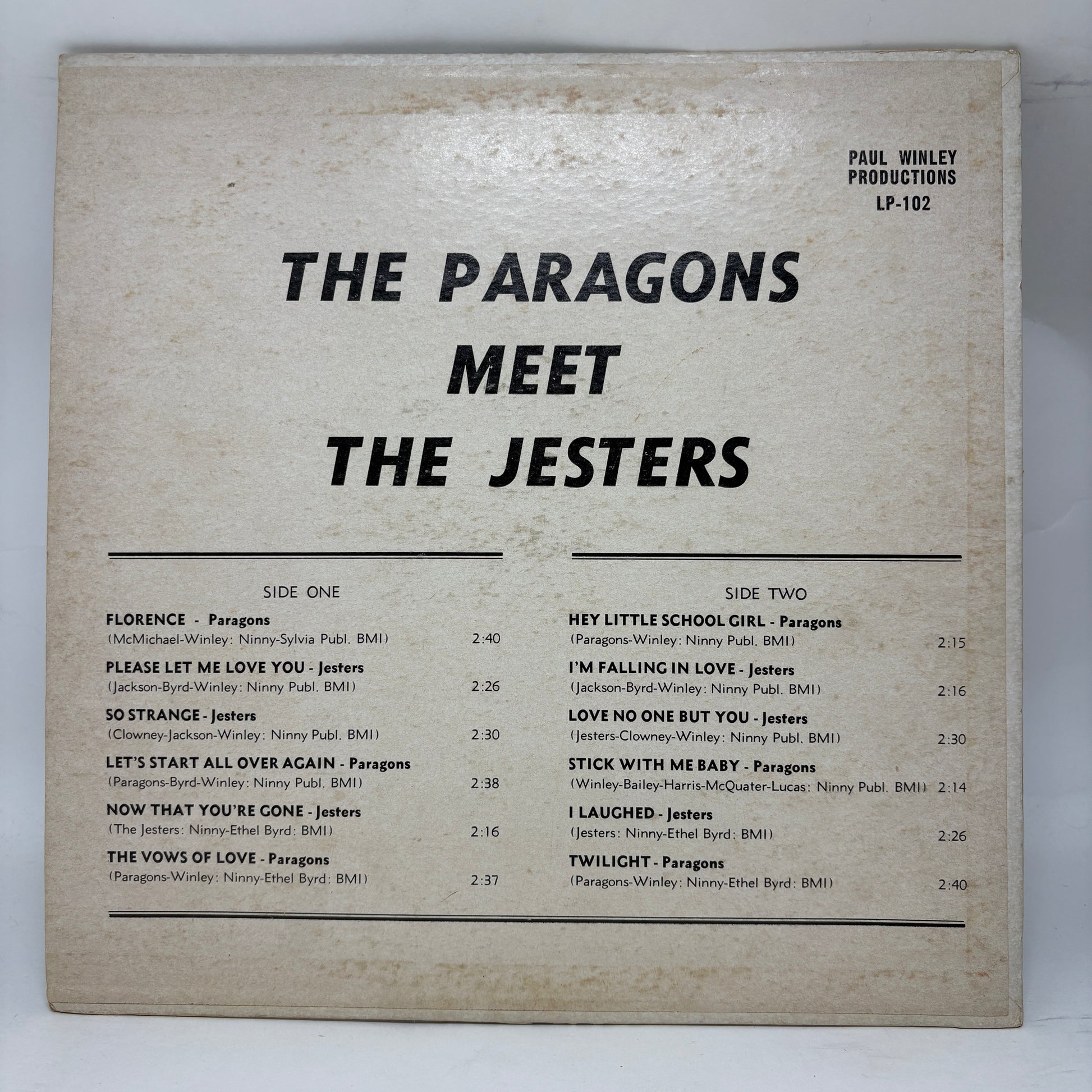 The Paragons (2) / The Jesters (2) : The Paragons Meet The Jesters (LP,Reissue)