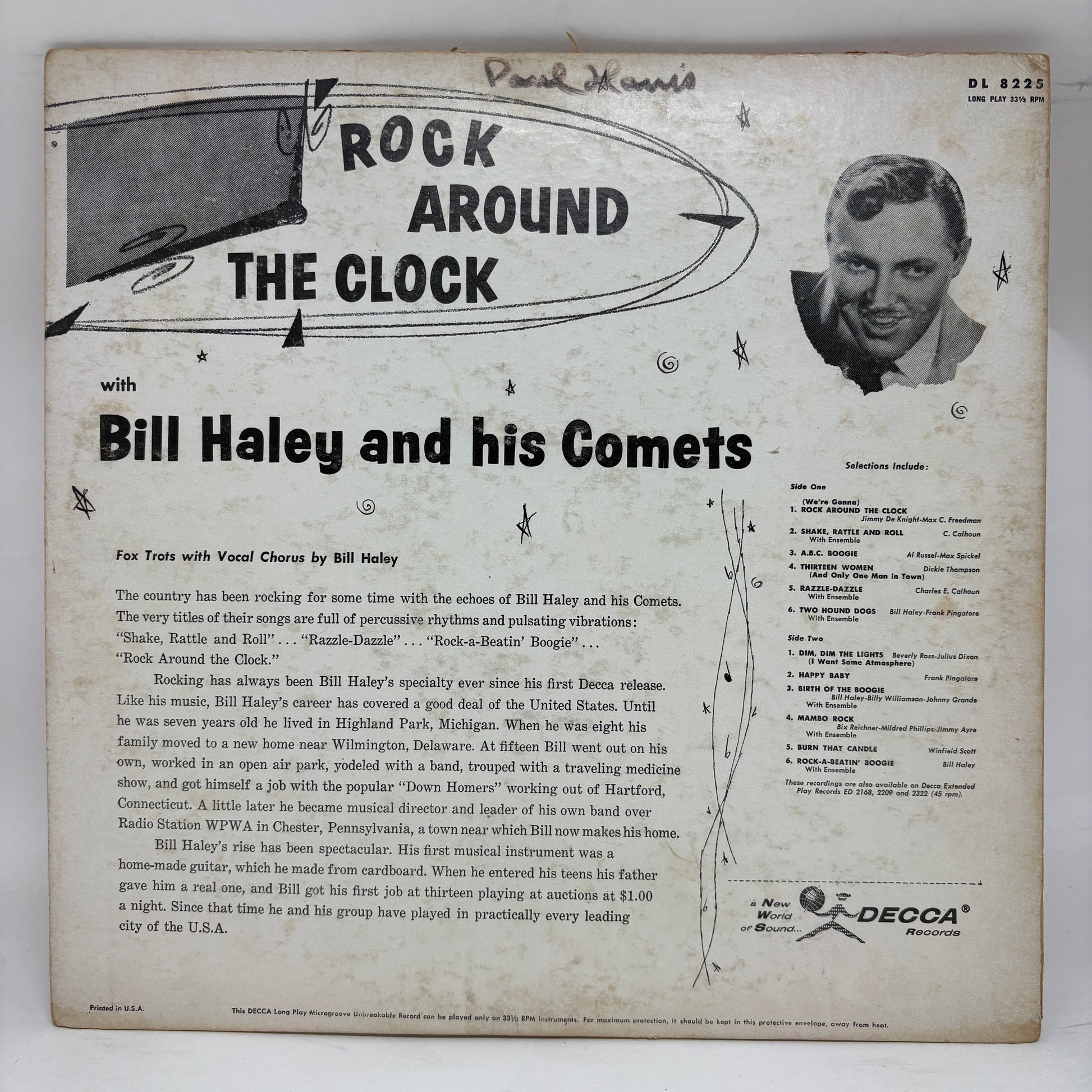 Bill Haley And His Comets : Rock Around The Clock (LP,Compilation,Mono)