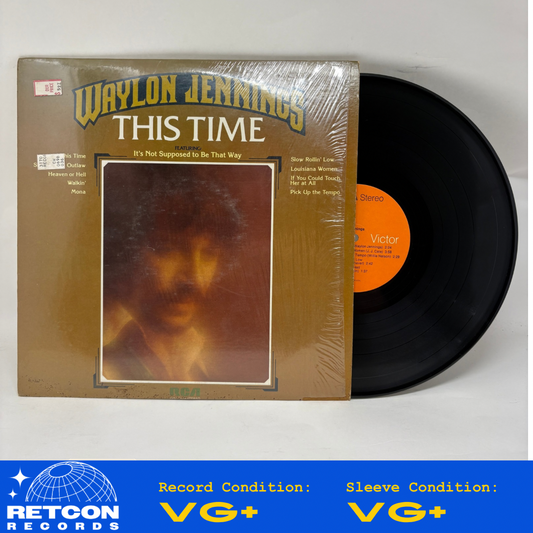 Waylon Jennings : This Time (LP,Album,Reissue)