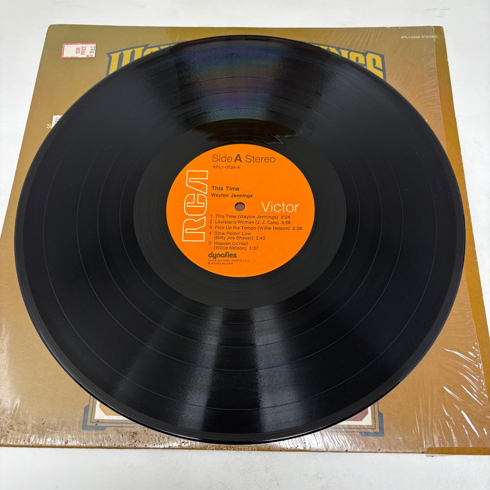 Waylon Jennings : This Time (LP,Album,Reissue)