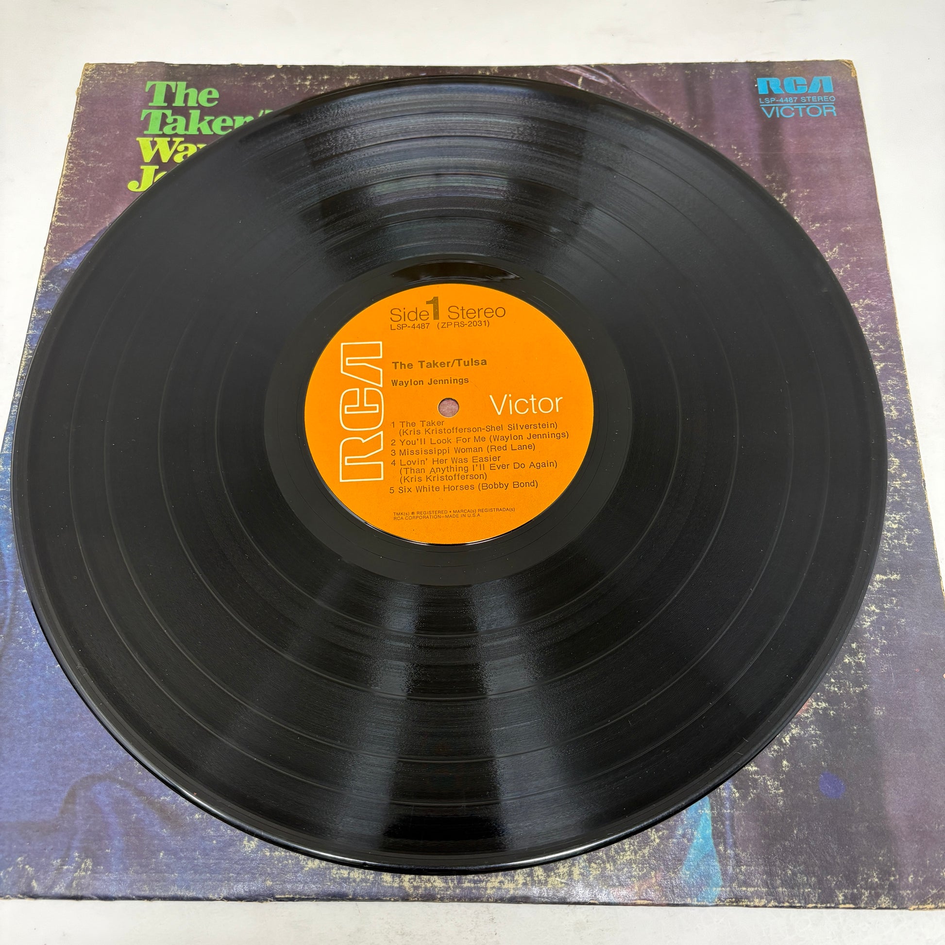 Waylon Jennings : The Taker / Tulsa (LP,Album)