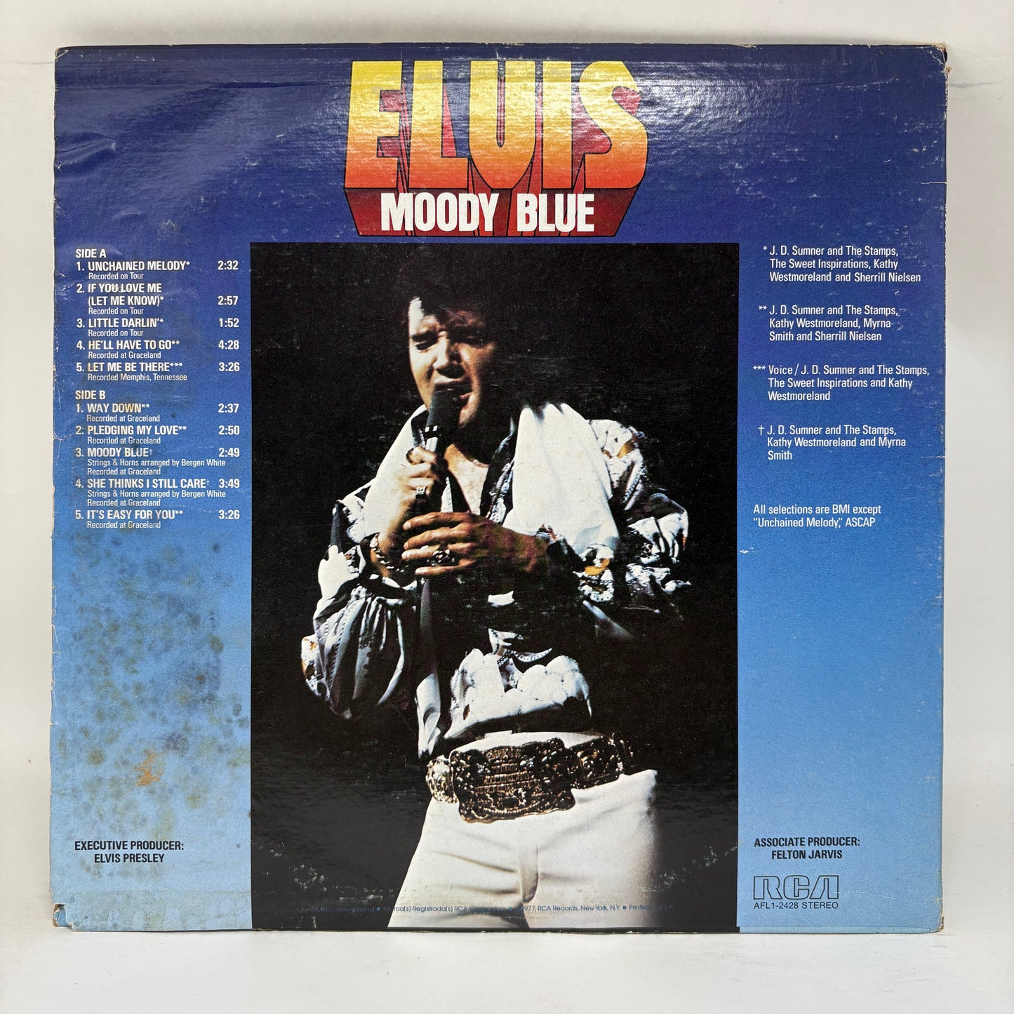 Elvis Presley : Moody Blue (LP,Album,Stereo)