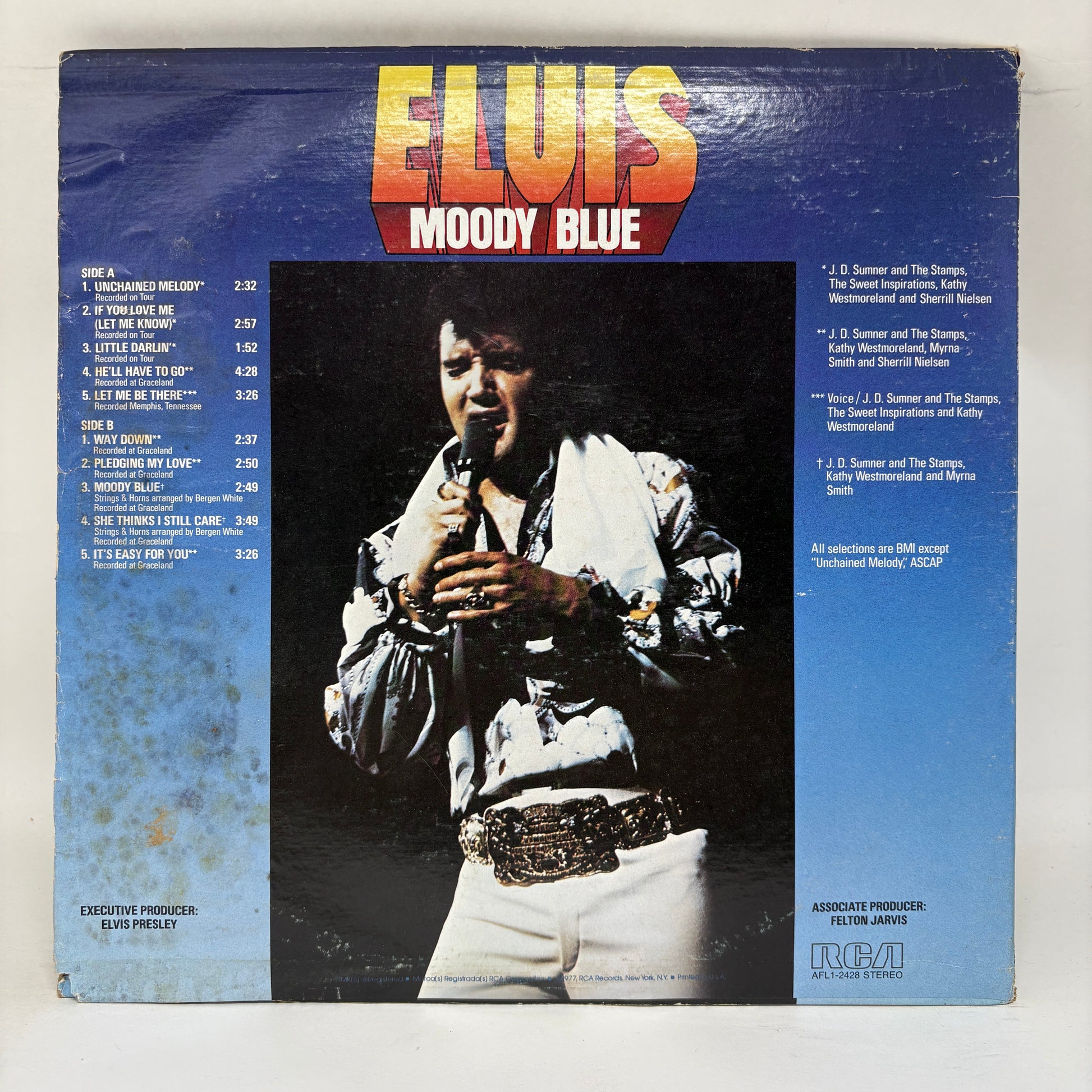 Elvis Presley : Moody Blue (LP,Album,Stereo)