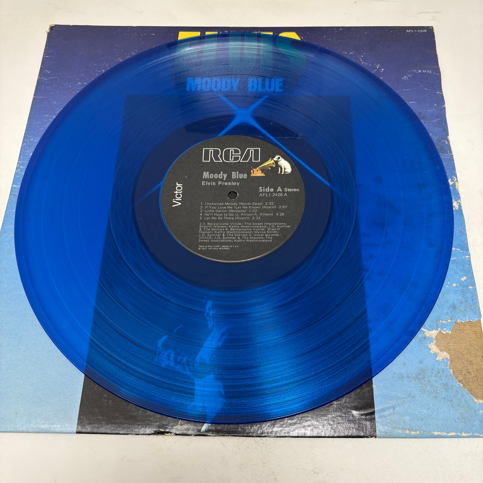 Elvis Presley : Moody Blue (LP,Album,Stereo)
