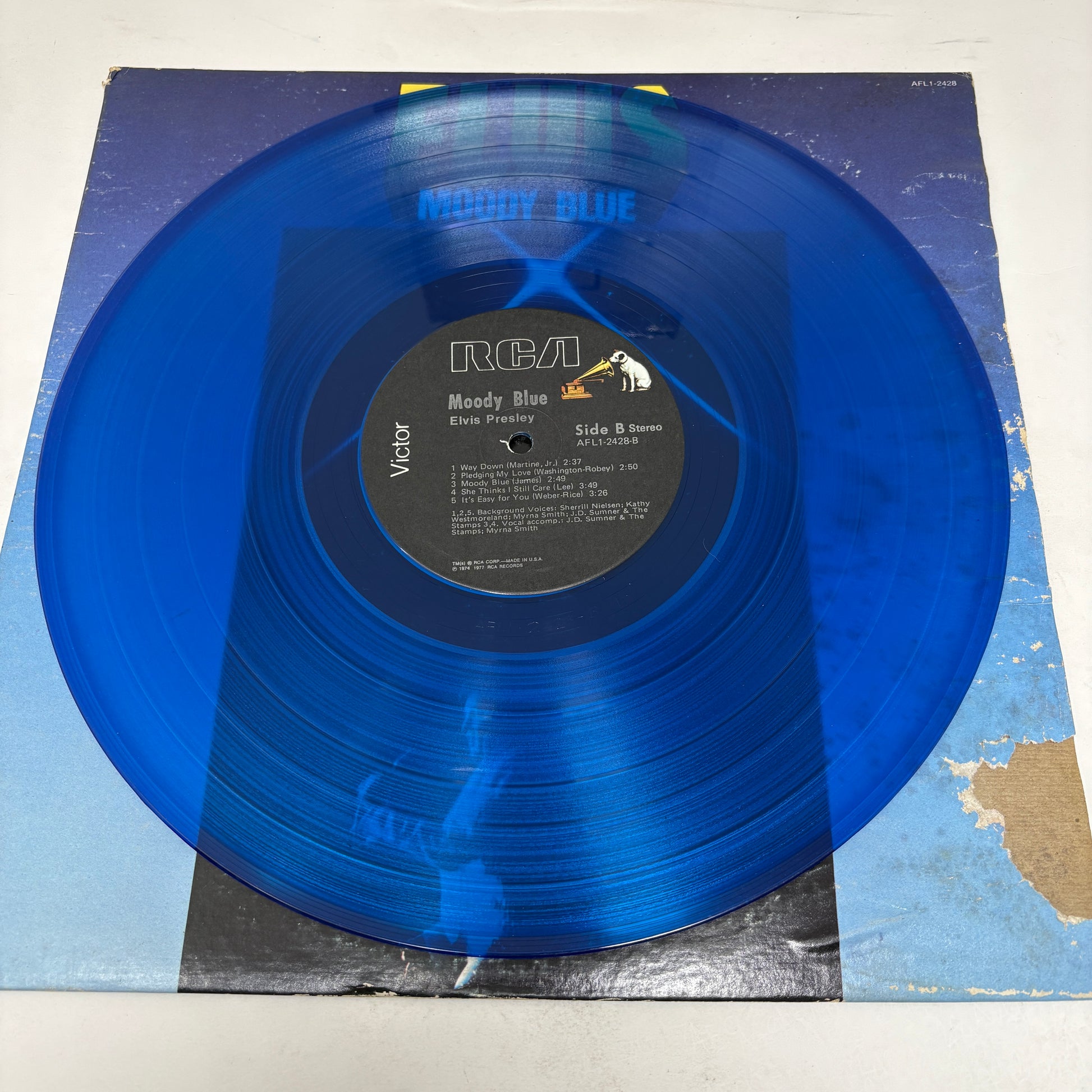 Elvis Presley : Moody Blue (LP,Album,Stereo)