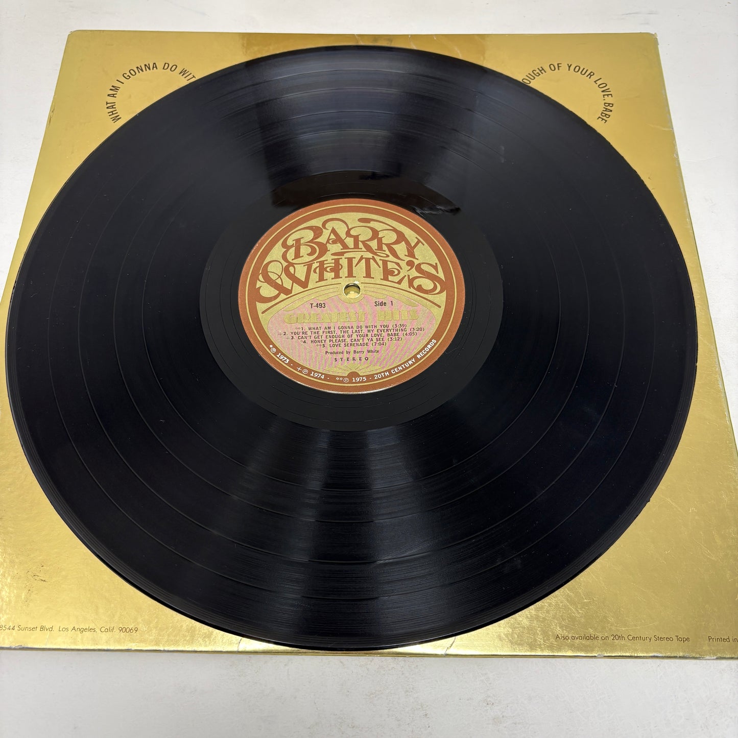 Barry White : Barry White's Greatest Hits (LP,Compilation,Stereo)