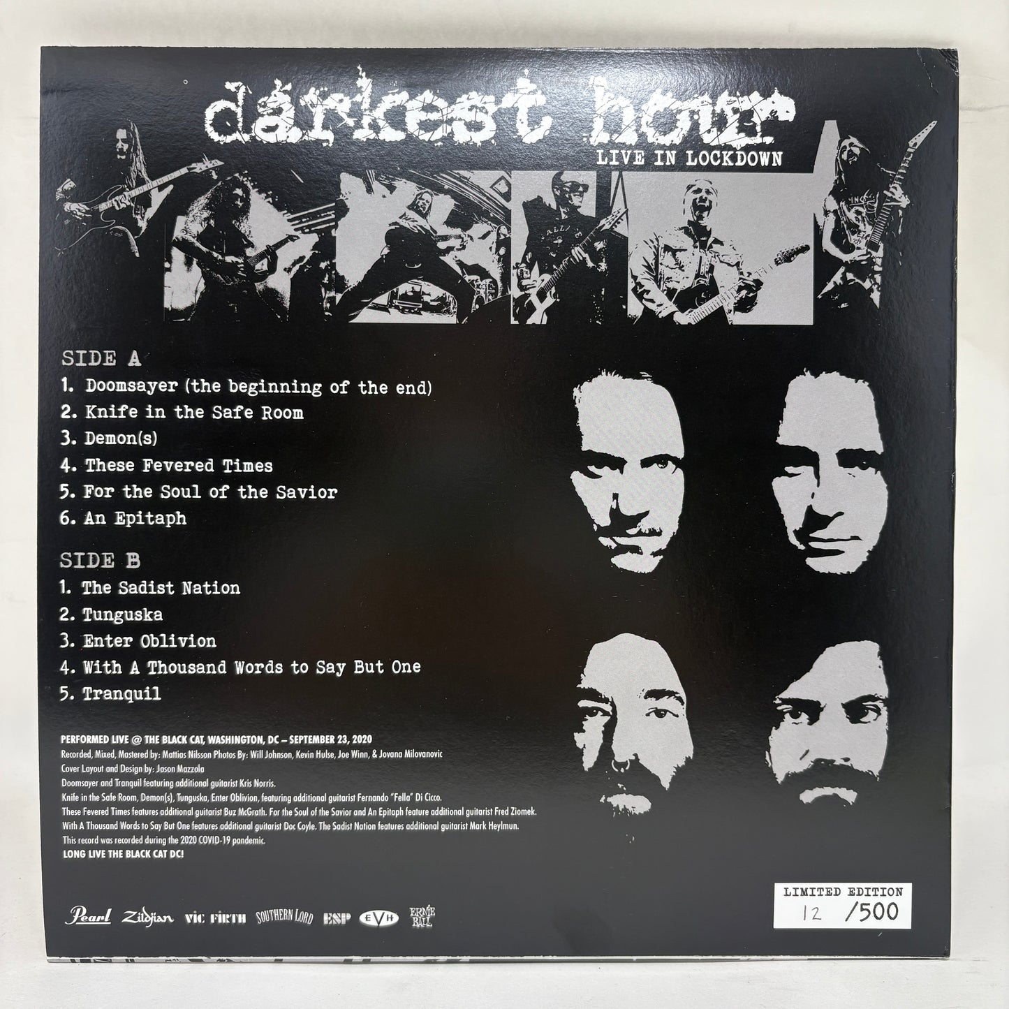 Darkest Hour : Live In Lockdown (LP,Limited Edition,Numbered)