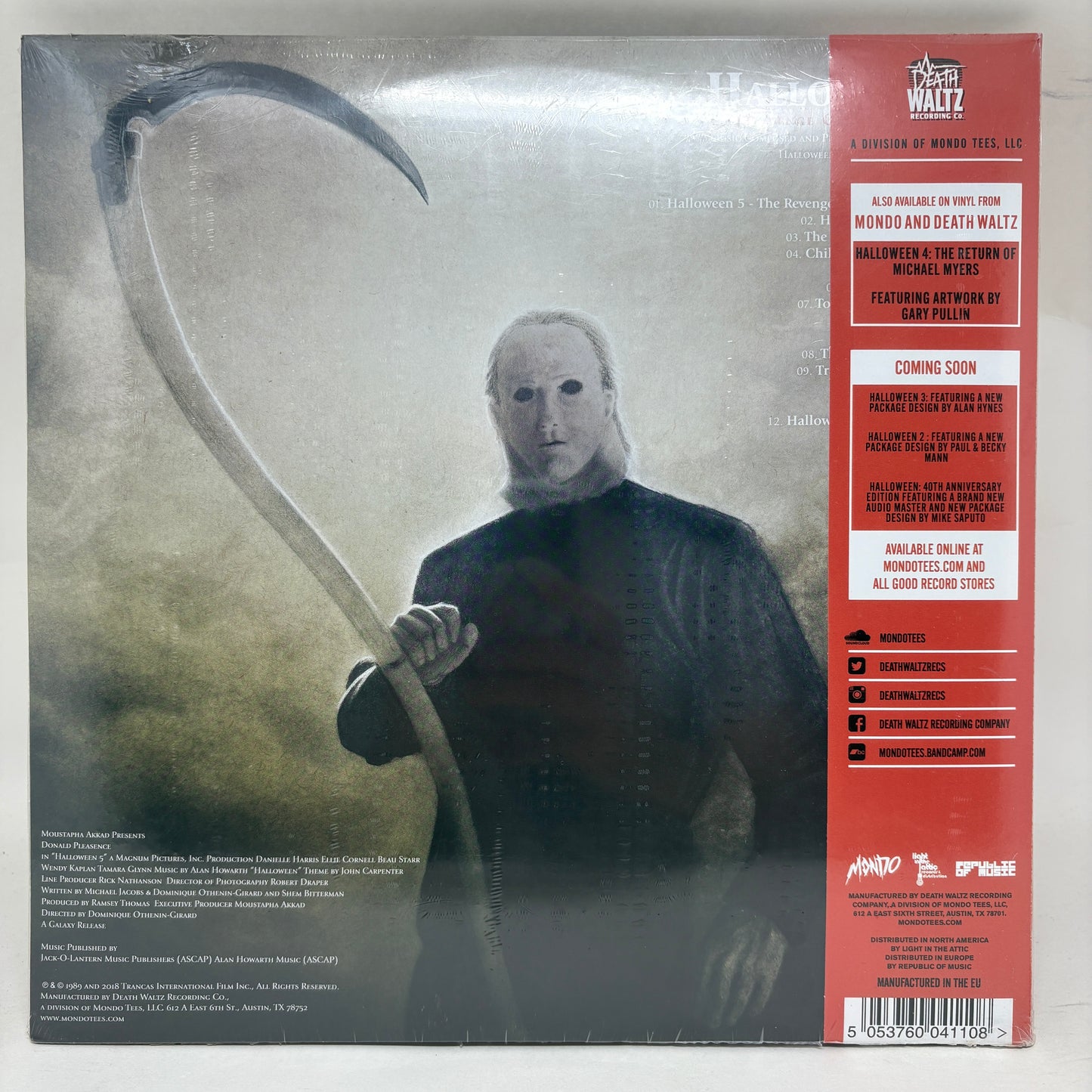 Alan Howarth : Halloween 5: The Revenge Of Michael Myers (Original Motion Picture Score) (LP,Album,Limited Edition,Remastered,Stereo)