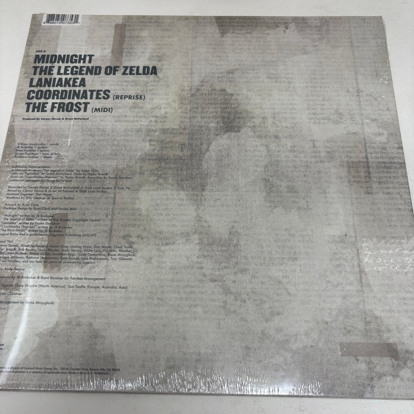 August Burns Red : Phantom Sessions EP (LP,Single Sided,EP,Etched,Stereo)