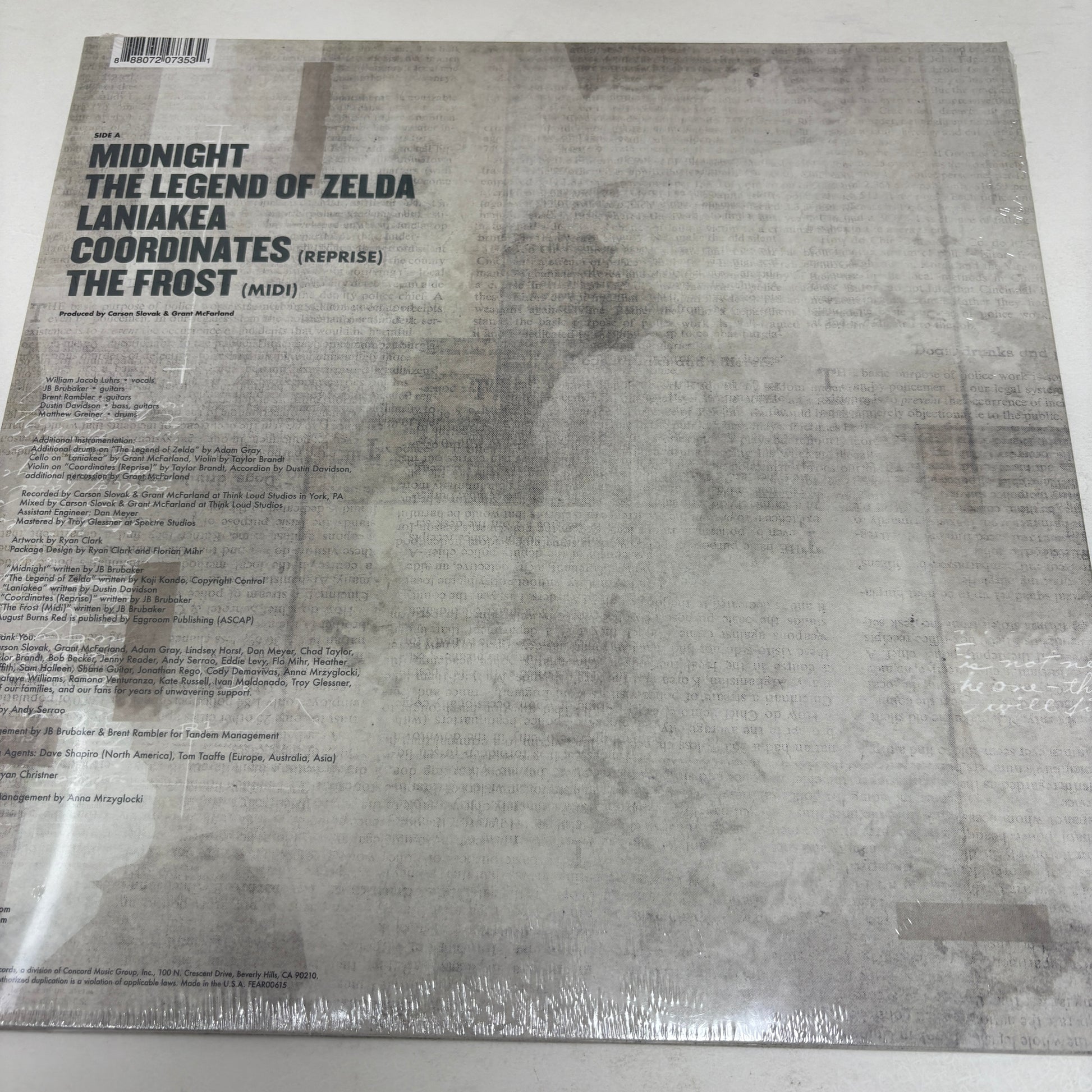 August Burns Red : Phantom Sessions EP (LP,Single Sided,EP,Etched,Stereo)