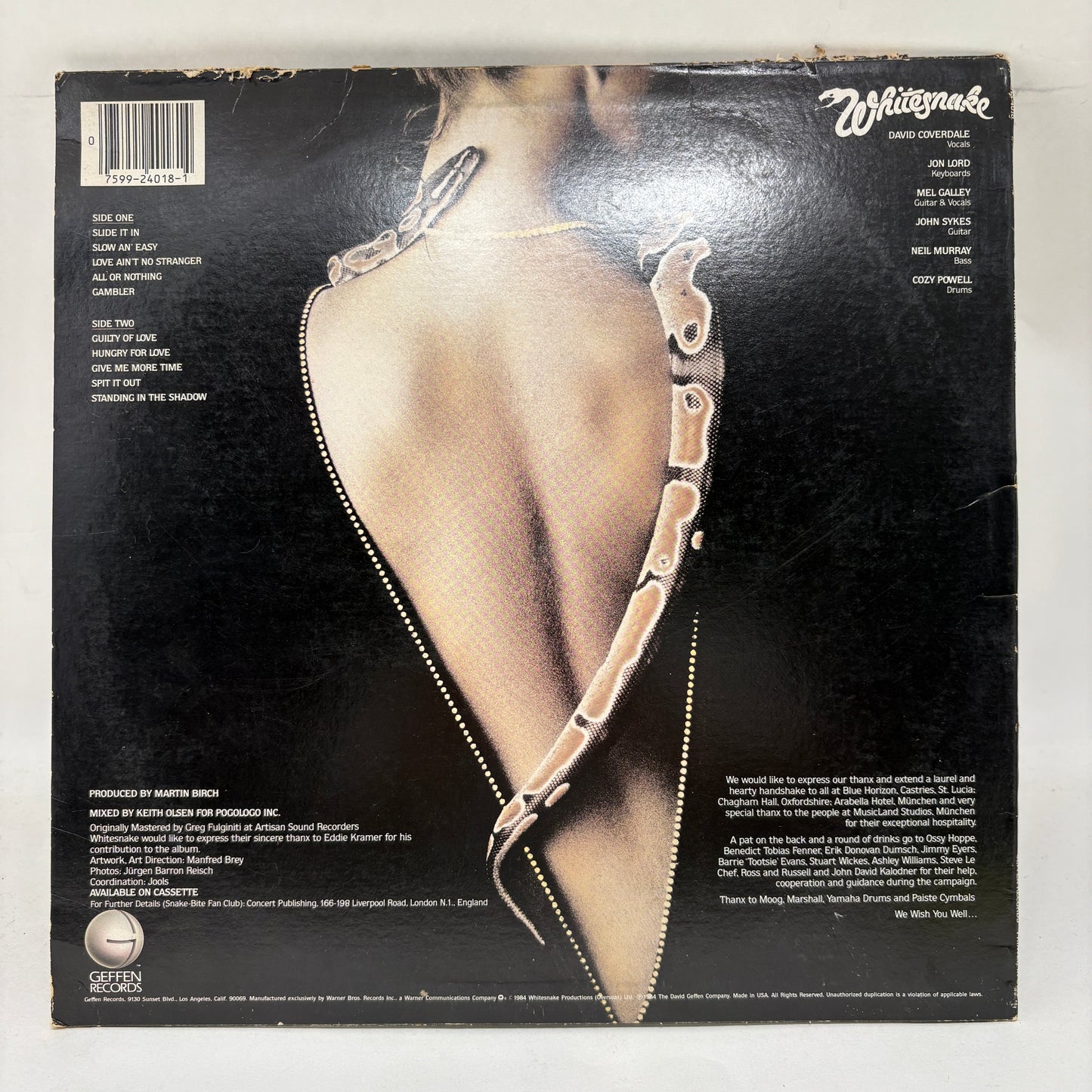 Whitesnake : Slide It In (LP,Album)