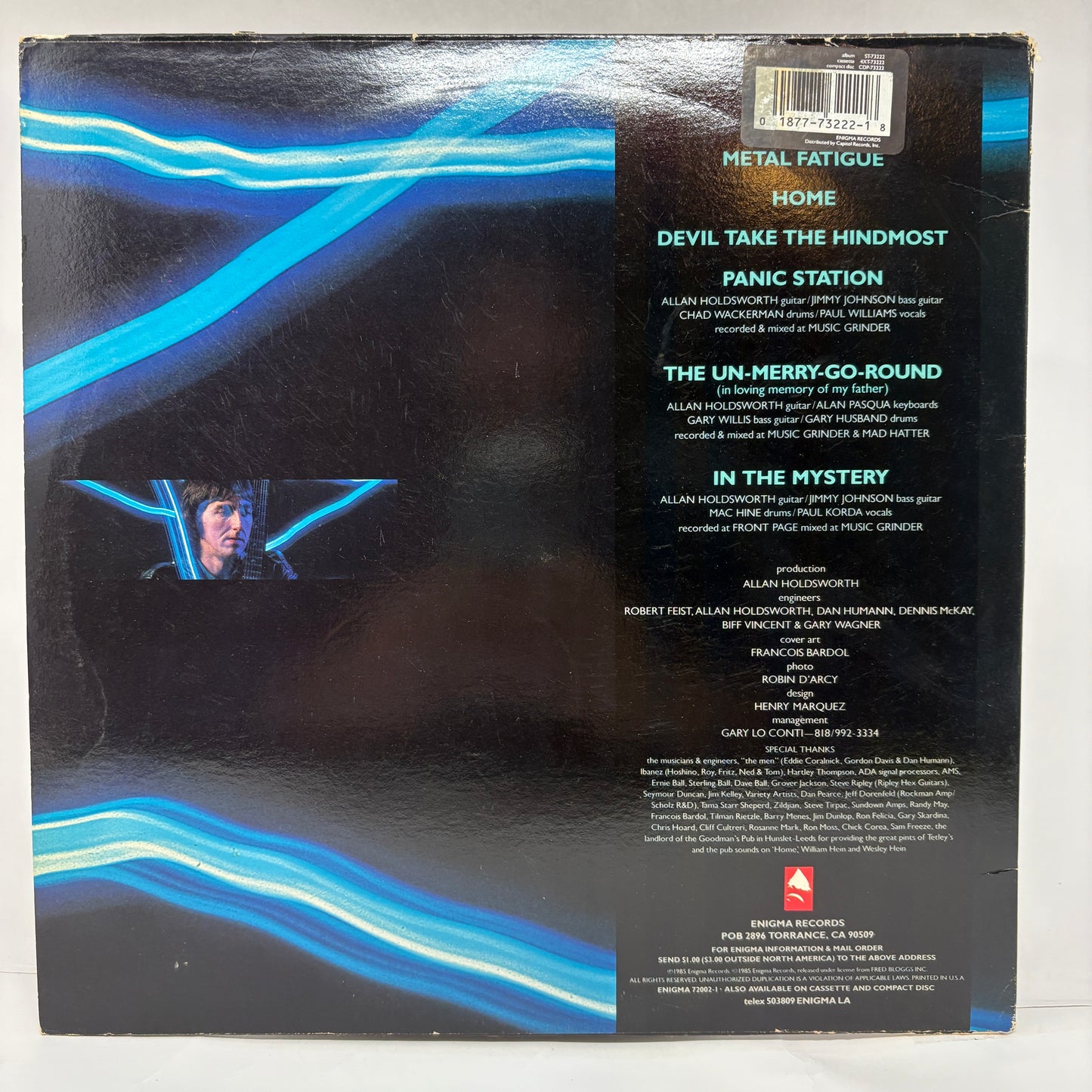 Allan Holdsworth With I.O.U. (3) : Metal Fatigue (LP,Album,Reissue,Stereo)