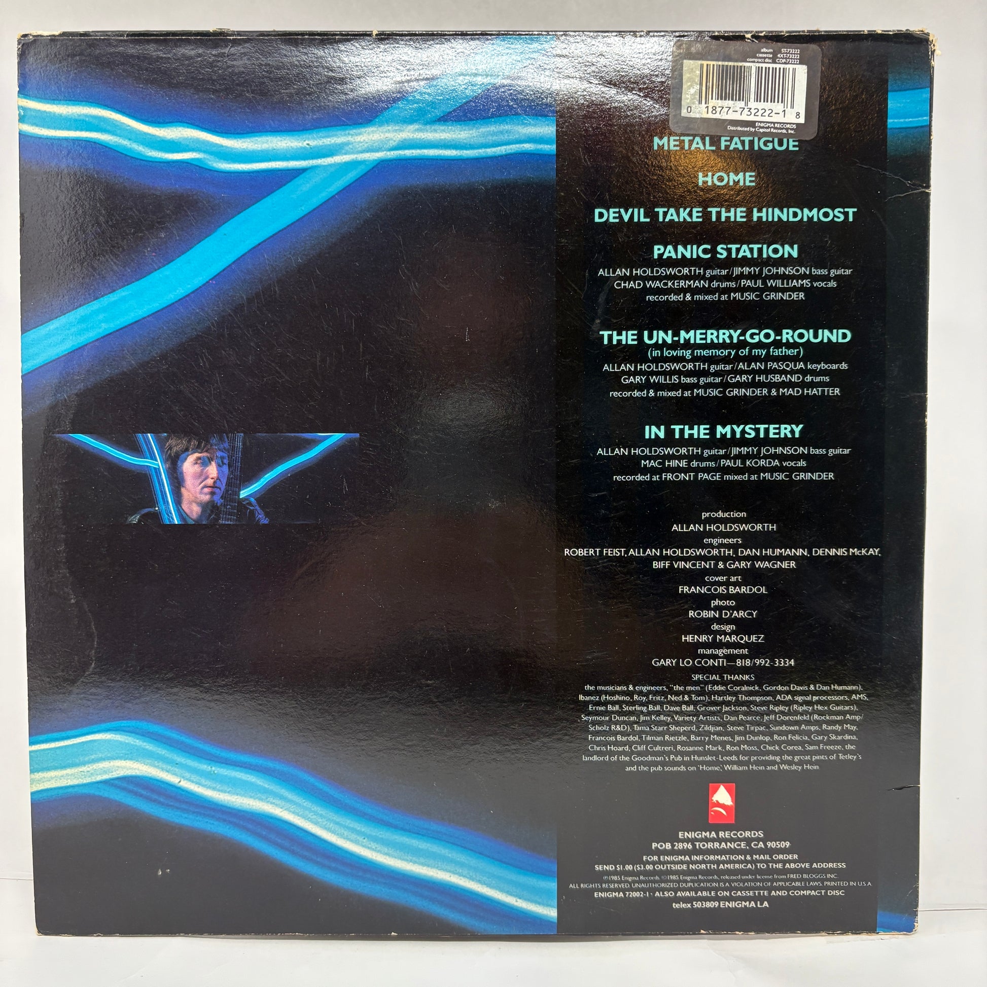 Allan Holdsworth With I.O.U. (3) : Metal Fatigue (LP,Album,Reissue,Stereo)