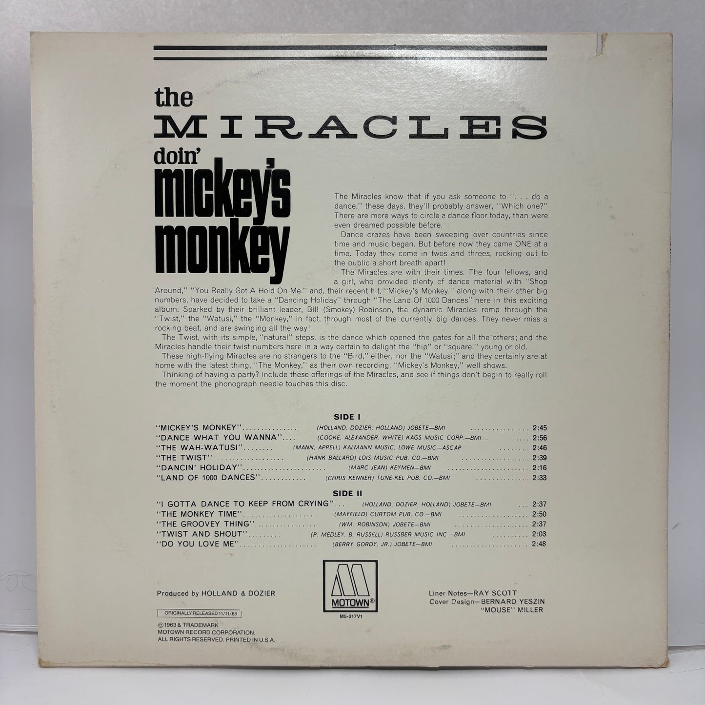 The Miracles : Doin' Mickey's Monkey (LP,Reissue)