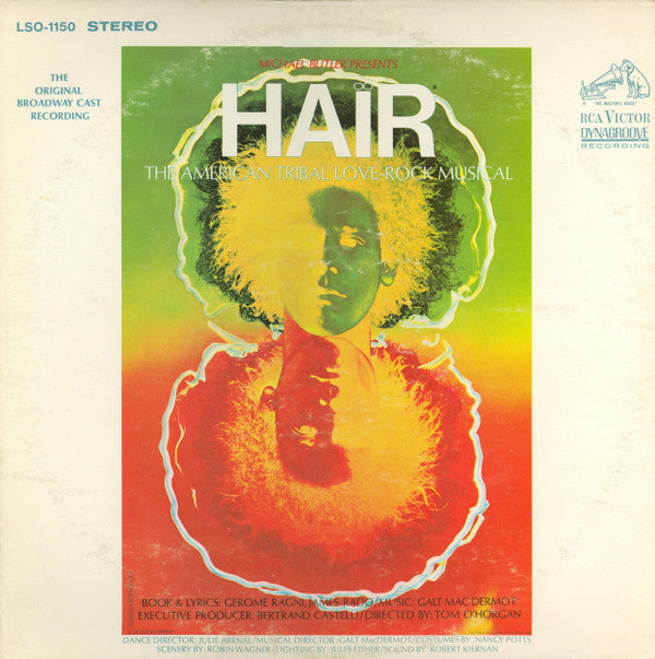 Various : Hair - The American Tribal Love-Rock Musical (The Original Broadway Cast Recording) (LP,Album,Repress,Stereo)