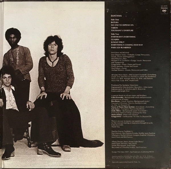 Santana : Santana (LP,Album,Stereo)