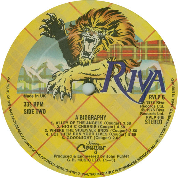 John Cougar Mellencamp : A Biography (LP,Album)