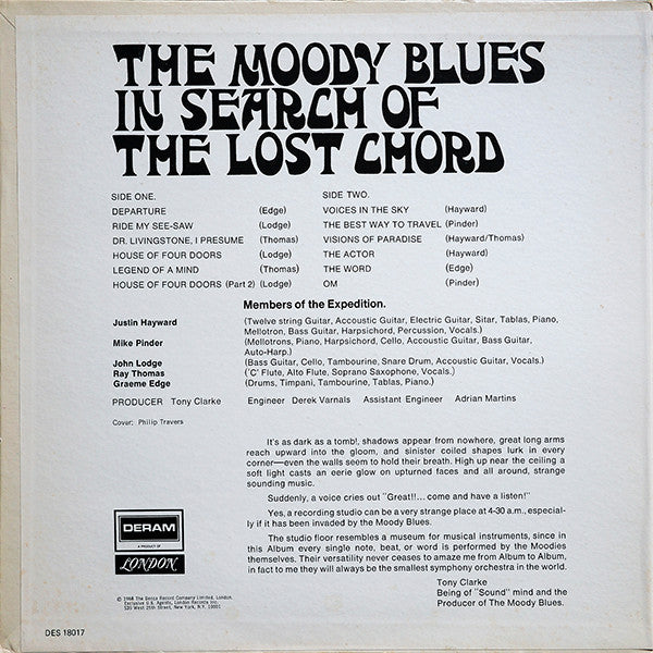 The Moody Blues : In Search Of The Lost Chord (LP,Album,Stereo)